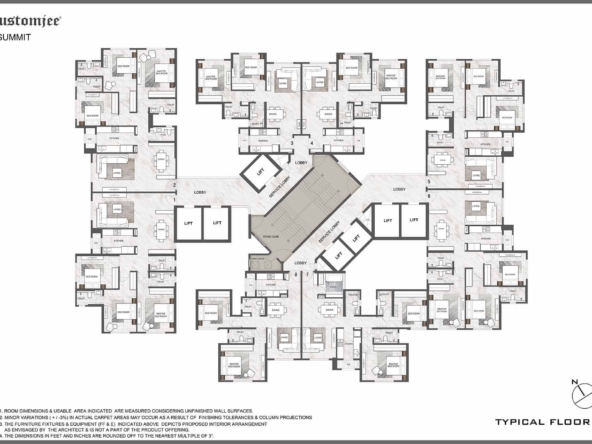 Rustomjee Summit Borivali East By Rustomjee group, 2 BHK, 3 BHK, Floor Plans